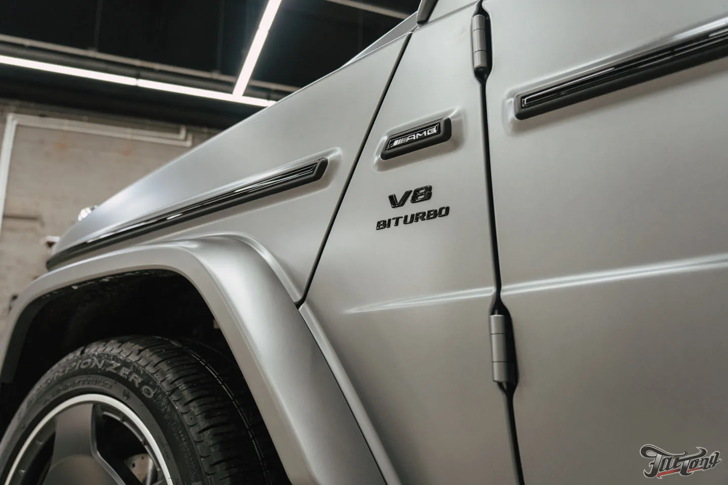 Антихром и окрас суппортов для Mercedes G-class